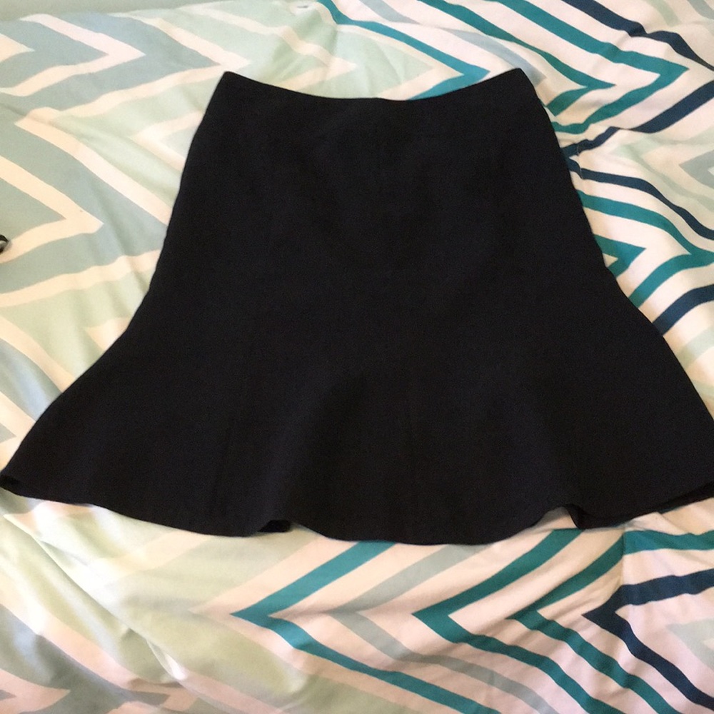 Black polyester skirt